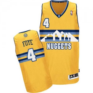 Maillot Authentic Denver Nuggets NBA Alternate Or - #4 Randy Foye - Homme