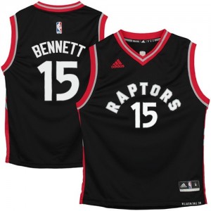 Maillot NBA Noir Anthony Bennett #15 Toronto Raptors Swingman Homme Adidas