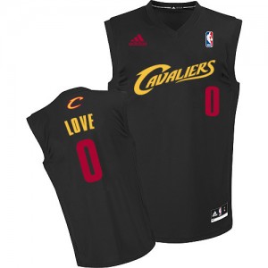 Cleveland Cavaliers #0 Adidas Fashion Noir (Rouge No.) Authentic Maillot d'équipe de NBA Discount - Kevin Love pour Homme