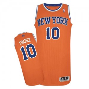 Maillot NBA Authentic Walt Frazier #10 New York Knicks Alternate Orange - Homme