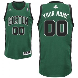 Maillot Adidas Vert (No. noir) Alternate Boston Celtics - Swingman Personnalisé - Enfants