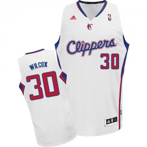 Los Angeles Clippers #30 Adidas Home Blanc Swingman Maillot d'équipe de NBA Vente - C.J. Wilcox pour Homme