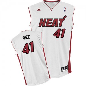 Maillot NBA Miami Heat #41 Glen Rice Blanc Adidas Swingman Home - Homme