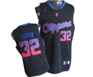 Los Angeles Clippers #32 Adidas Vibe Noir Authentic Maillot d'équipe de NBA en ligne pas chers - Blake Griffin pour Homme