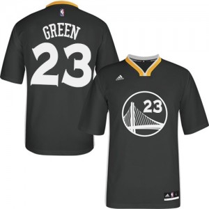 Golden State Warriors #23 Adidas Alternate Noir Authentic Maillot d'équipe de NBA à vendre - Draymond Green pour Homme