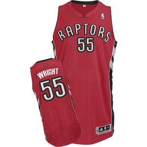 Maillot NBA Toronto Raptors #55 Delon Wright Rouge Adidas Authentic Road - Homme