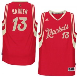 Maillot Adidas Rouge 2015-16 Christmas Day Authentic Houston Rockets - James Harden #13 - Homme