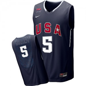 Maillot Nike Blanc 2010 World Authentic Team USA - Kevin Durant #5 - Homme