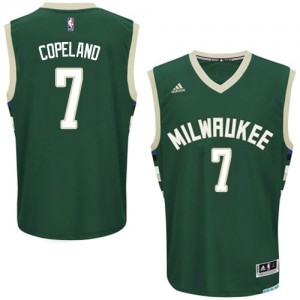Milwaukee Bucks #7 Adidas Road Vert Swingman Maillot d'équipe de NBA Prix d'usine - Chris Copeland pour Homme
