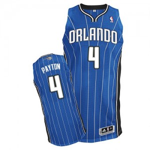 Maillot NBA Bleu royal Elfrid Payton #4 Orlando Magic Road Authentic Homme Adidas