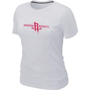 Houston Rockets Big & Tall Blanc Tee-Shirt d'équipe de NBA pas cher - pour Femme