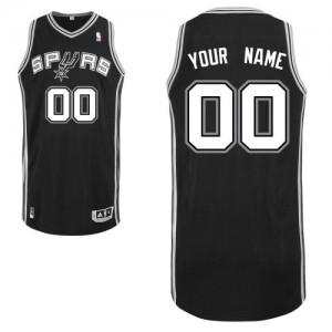 Maillot San Antonio Spurs NBA Road Noir - Personnalisé Authentic - Homme