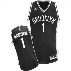 Brooklyn Nets Chris McCullough #1 Road Swingman Maillot d'équipe de NBA - Noir pour Homme