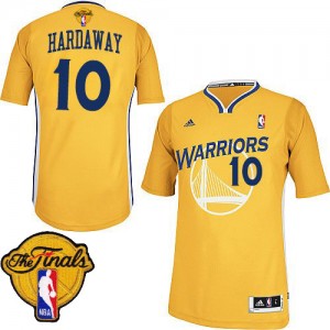 Maillot NBA Golden State Warriors #10 Tim Hardaway Or Adidas Swingman Alternate 2015 The Finals Patch - Homme
