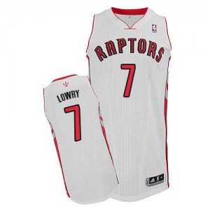 Maillot NBA Toronto Raptors #7 Kyle Lowry Blanc Adidas Authentic Home - Homme