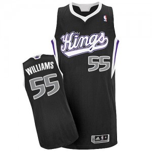 Sacramento Kings Jason Williams #55 Alternate Authentic Maillot d'équipe de NBA - Noir pour Homme