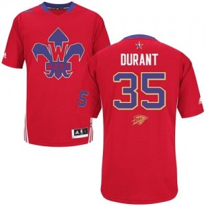 Maillot Adidas Rouge 2014 All Star Authentic Oklahoma City Thunder - Kevin Durant #35 - Homme