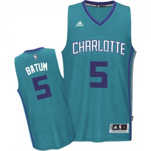 Maillot Authentic Charlotte Hornets NBA Road Bleu clair - #5 Nicolas Batum - Homme