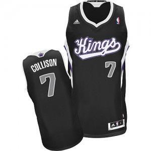 Sacramento Kings Darren Collison #7 Alternate Swingman Maillot d'équipe de NBA - Noir pour Homme