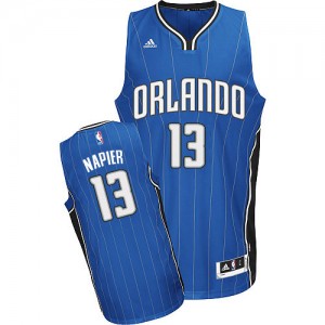 Maillot Adidas Bleu royal Road Swingman Orlando Magic - Shabazz Napier #13 - Homme