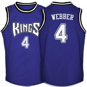 Maillot Authentic Sacramento Kings NBA Throwback Violet - #4 Chris Webber - Homme