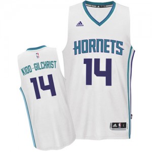 Maillot NBA Blanc Michael Kidd-Gilchrist #14 Charlotte Hornets Home Swingman Homme Adidas