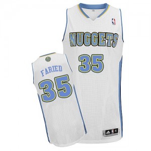Denver Nuggets Kenneth Faried #35 Home Authentic Maillot d'équipe de NBA - Blanc pour Homme
