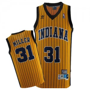 Maillot Authentic Indiana Pacers NBA Throwback Or - #31 Reggie Miller - Homme