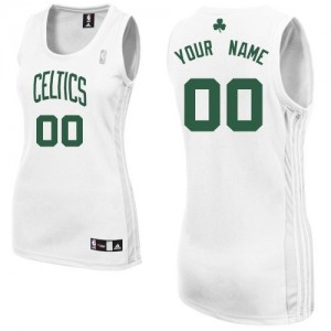 Maillot Boston Celtics NBA Home Blanc - Personnalisé Authentic - Femme
