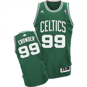 Boston Celtics #99 Adidas Road Vert (No Blanc) Swingman Maillot d'équipe de NBA vente en ligne - Jae Crowder pour Homme
