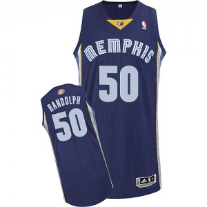 Maillot Authentic Memphis Grizzlies NBA Road Bleu marin - #50 Zach Randolph - Homme