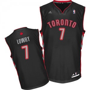 Maillot NBA Noir Kyle Lowry #7 Toronto Raptors Alternate Swingman Homme Adidas