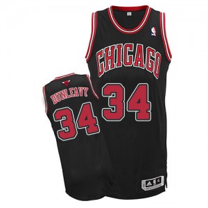 Maillot NBA Authentic Mike Dunleavy #34 Chicago Bulls Alternate Noir - Homme