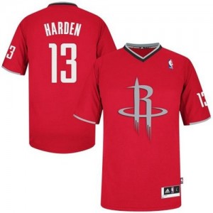 Maillot Adidas Rouge 2013 Christmas Day Authentic Houston Rockets - James Harden #13 - Homme