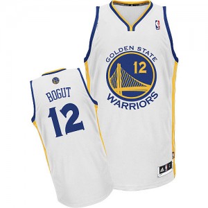 Golden State Warriors #12 Adidas Home Blanc Authentic Maillot d'équipe de NBA Expédition rapide - Andrew Bogut pour Homme