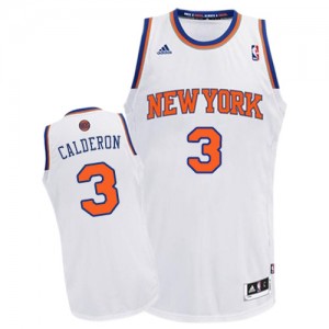 Maillot NBA Swingman Jose Calderon #3 New York Knicks Home Blanc - Homme