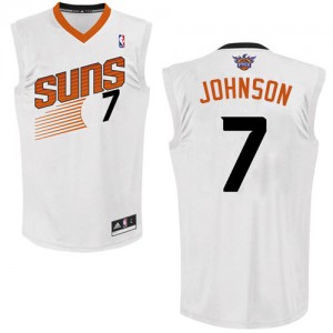 Maillot NBA Authentic Kevin Johnson #7 Phoenix Suns Home Blanc - Homme