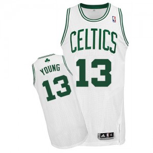 Boston Celtics #13 Adidas Home Blanc Authentic Maillot d'équipe de NBA la meilleure qualité - James Young pour Homme