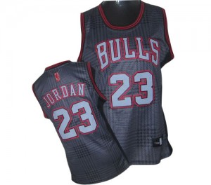 Chicago Bulls Michael Jordan #23 Rhythm Fashion Swingman Maillot d'équipe de NBA - Noir pour Femme