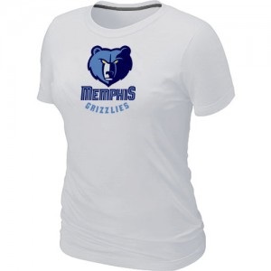 T-shirt principal de logo Memphis Grizzlies NBA Big & Tall Blanc - Femme