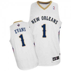 Maillot NBA Authentic Tyreke Evans #1 New Orleans Pelicans Home Blanc - Homme