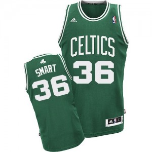 Boston Celtics #36 Adidas Road Vert (No Blanc) Swingman Maillot d'équipe de NBA à vendre - Marcus Smart pour Homme