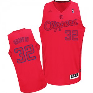 Los Angeles Clippers Blake Griffin #32 Big Color Fashion Swingman Maillot d'équipe de NBA - Rouge pour Homme