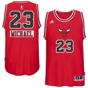 Maillot Adidas Rouge 2014-15 Christmas Day Swingman Chicago Bulls - Michael Jordan #23 - Homme