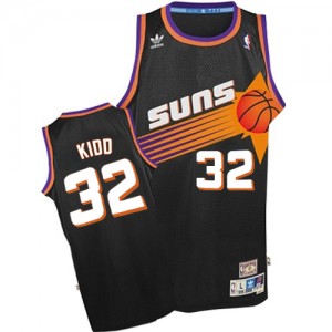 Phoenix Suns Jason Kidd #32 Throwback Authentic Maillot d'équipe de NBA - Noir pour Homme