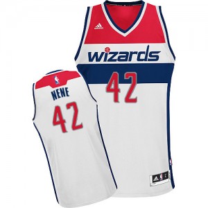 Maillot Swingman Washington Wizards NBA Home Blanc - #42 Nene - Homme