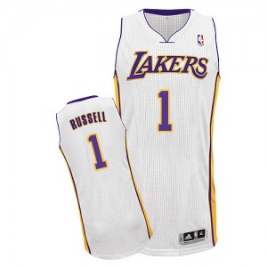 Maillot Authentic Los Angeles Lakers NBA Alternate Blanc - #1 D'Angelo Russell - Homme