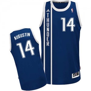 Oklahoma City Thunder D.J. Augustin #14 Alternate Swingman Maillot d'équipe de NBA - Bleu marin pour Homme