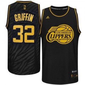 Los Angeles Clippers #32 Adidas Precious Metals Fashion Noir Swingman Maillot d'équipe de NBA Le meilleur cadeau - Blake Griffin pour Homme