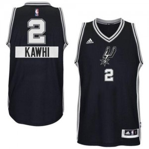 Maillot NBA Noir Kawhi Leonard #2 San Antonio Spurs 2014-15 Christmas Day Authentic Homme Adidas